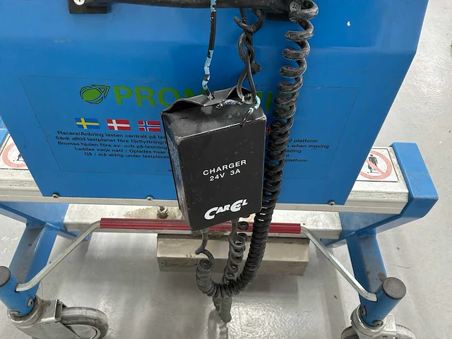 Pronomic lift en drive 160p elektrische materiaalheffer/transportkar - afbeelding 6 van  8