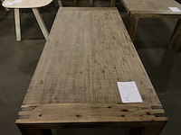 Pronto bassano eetkamertafel 220cm rough grey acacia - afbeelding 3 van  5
