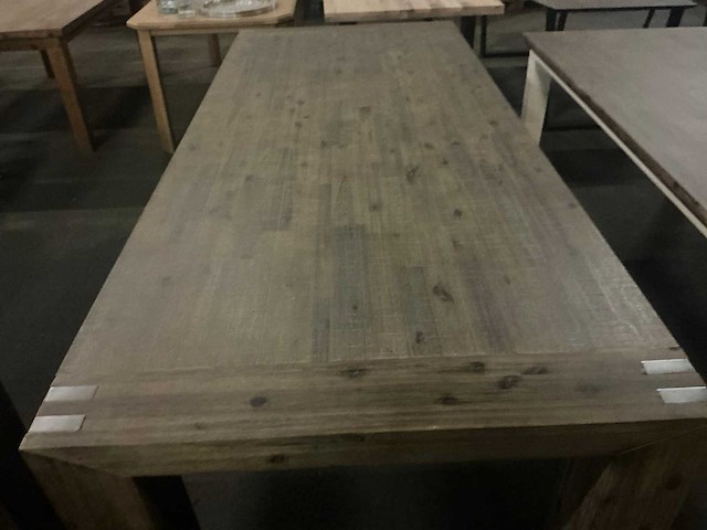 Pronto bassano eetkamertafel 250cm rough grey warm - afbeelding 4 van  5
