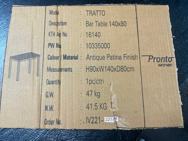 Pronto tratto bartafel - afbeelding 5 van  5