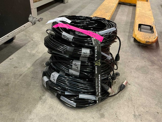Proplex 3pxlr dmx kabel (12x) - afbeelding 1 van  4