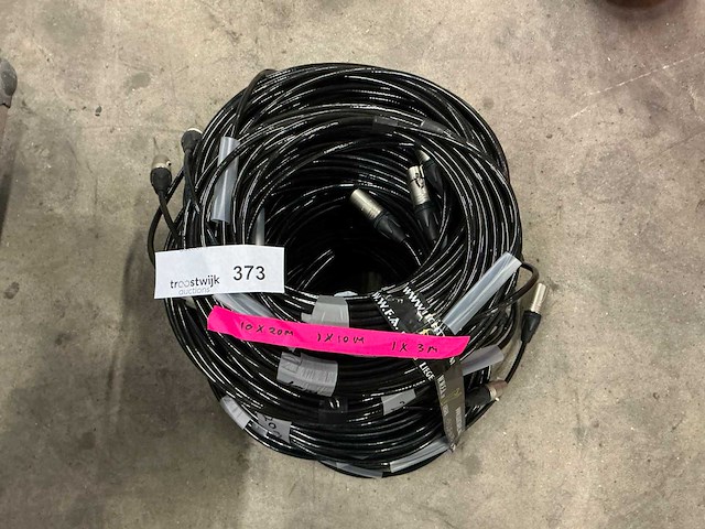 Proplex 3pxlr dmx kabel (12x) - afbeelding 2 van  4