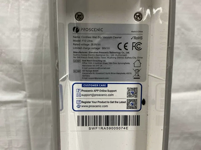Proscenic f10 pro industriële stofzuiger - afbeelding 3 van  3