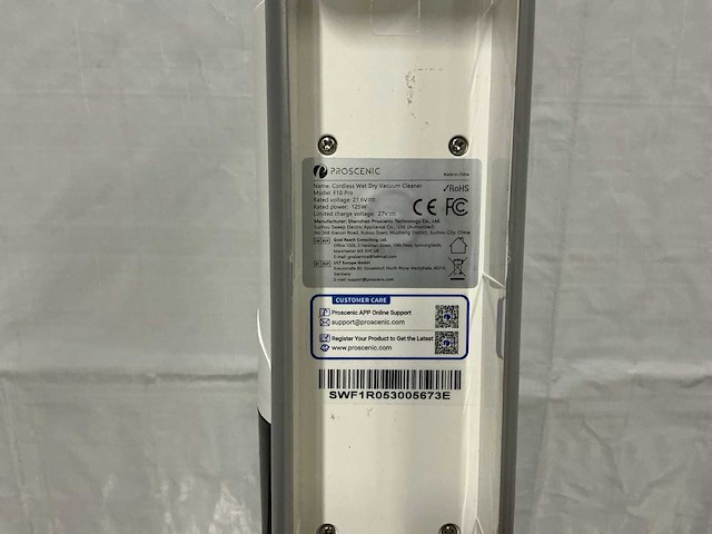 Proscenic f10 pro stofzuiger - afbeelding 3 van  3