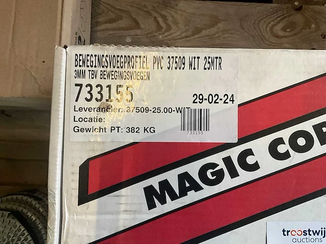 Protektor - bewegingsprofiel pvc - rollengte 25 mtr - stucadoorsmaterialen (3x) - afbeelding 2 van  7