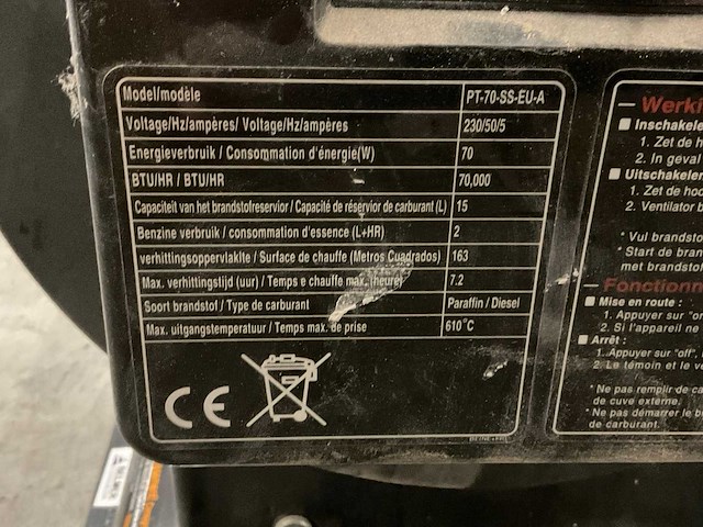 Protemp sun-stream heater (diesel) - afbeelding 3 van  3
