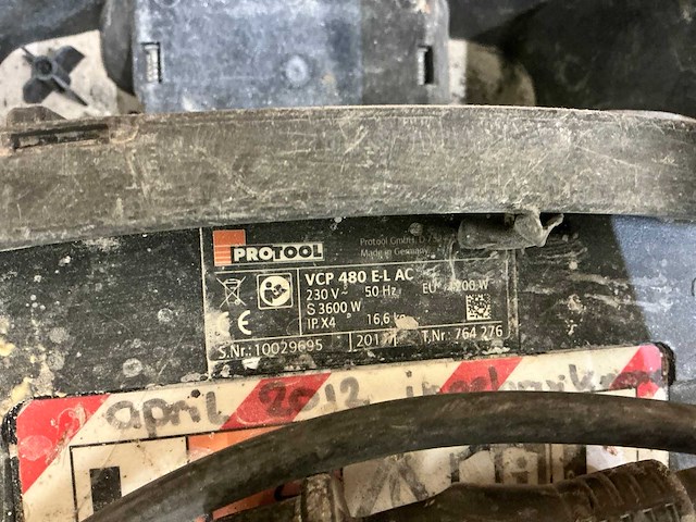 Protool vcp 480 e-l ac industriële stofzuiger - afbeelding 5 van  5
