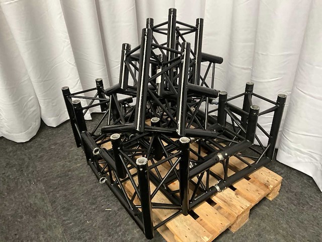 Protruss s30012 black aluminium trus 90 graden hoek (6x) - afbeelding 2 van  2