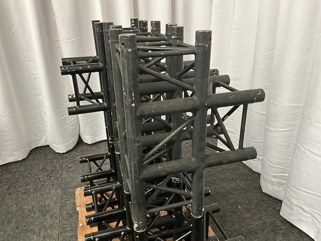 Protruss s30017 black aluminium trus 3 way t-corner (6x) - afbeelding 2 van  3