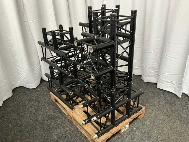 Protruss s30020 black aluminium trus 4 way t-corner (6x) - afbeelding 3 van  6
