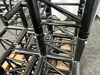 Protruss s30020 black aluminium trus 4 way t-corner (6x) - afbeelding 6 van  6