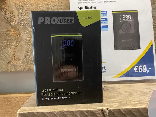 Prouser ac2200 draagbare luchtcompressor - afbeelding 1 van  2