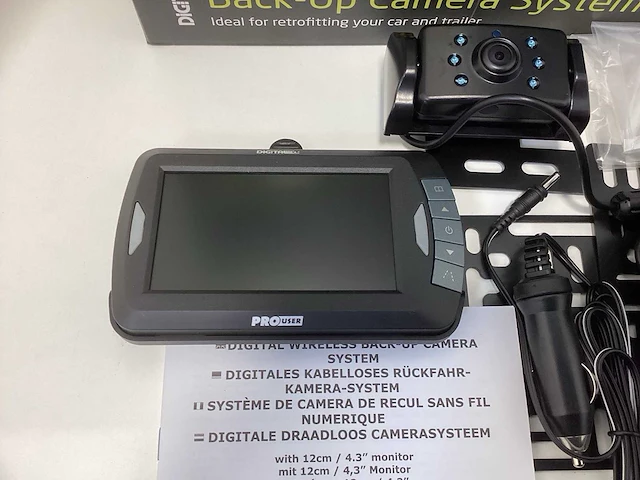 Prouser achteruitrijcamera set met 2 camera's 4,3” - afbeelding 13 van  13