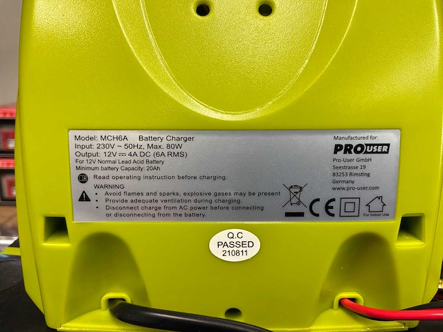 Prouser mch6a acculader (2x) - afbeelding 3 van  4
