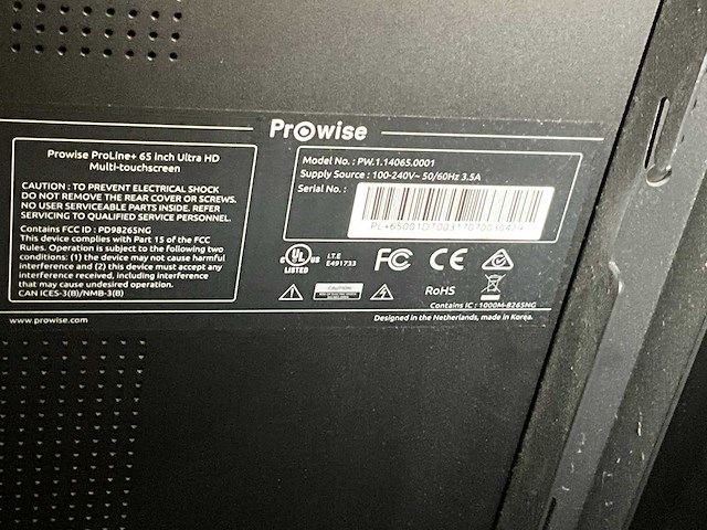 Prowise proline+ 65 inch ultra hd smartboard - afbeelding 6 van  6