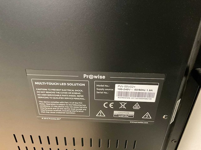 Prowise (pw-55vv02+) 55”, 3840x2160 (uhd) led monitor - afbeelding 5 van  6