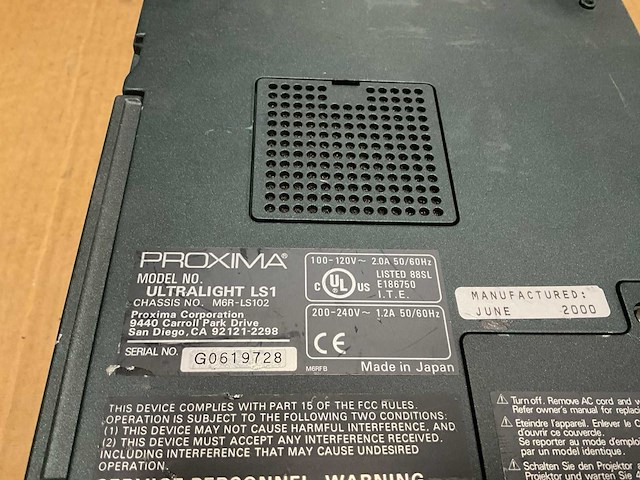 Proxima ultralight ls1 projector - afbeelding 5 van  5