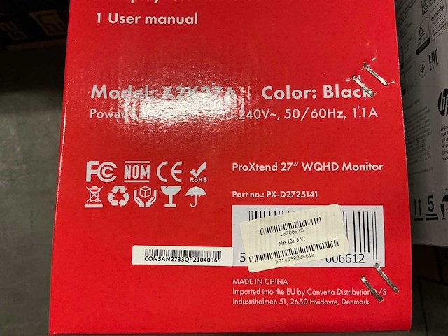 Proxtend 27’’ wqhd monitor x2k27a - afbeelding 2 van  2