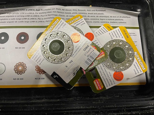 Proxxon - haakse slijpmachine in koffer (2x) - afbeelding 3 van  6