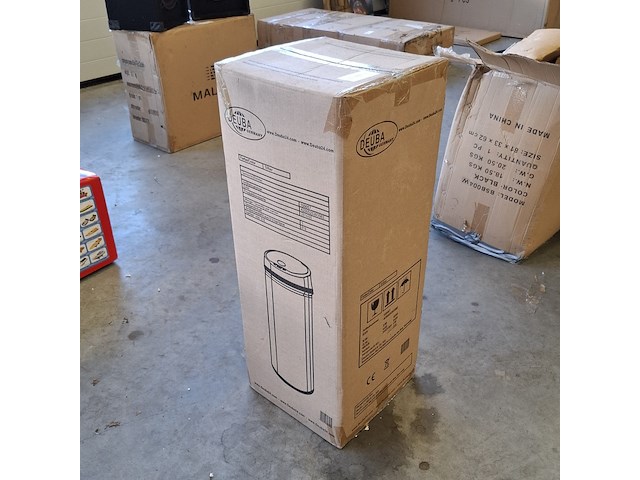 Prullenbak, deuba, zilver - afbeelding 1 van  3