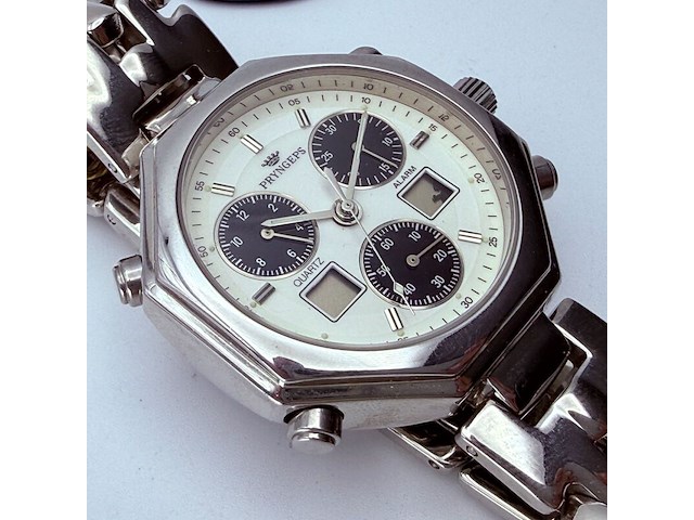 Pryngeps cr786 alarm-chronograph analoog/digitaal horloge - afbeelding 1 van  9