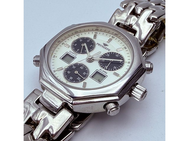 Pryngeps cr786 alarm-chronograph analoog/digitaal horloge - afbeelding 2 van  9