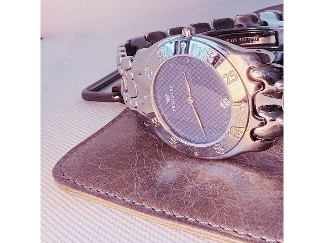 Pryngeps herenhorloge met embossed wijzerplaat - afbeelding 3 van  6
