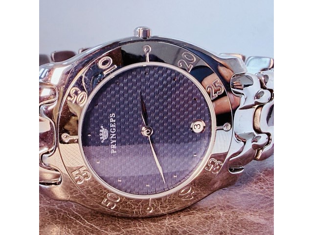 Pryngeps herenhorloge met embossed wijzerplaat - afbeelding 6 van  6