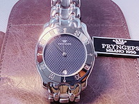 Pryngeps herenhorloge met embossed wijzerplaat - afbeelding 1 van  6