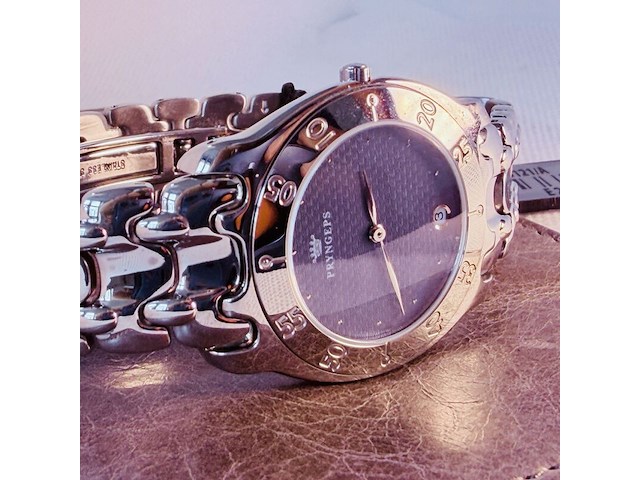 Pryngeps herenhorloge met embossed wijzerplaat - afbeelding 5 van  6