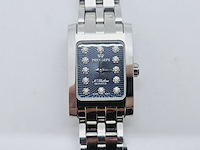 Pryngeps n flatline dameshorloge met diamanten - afbeelding 3 van  10