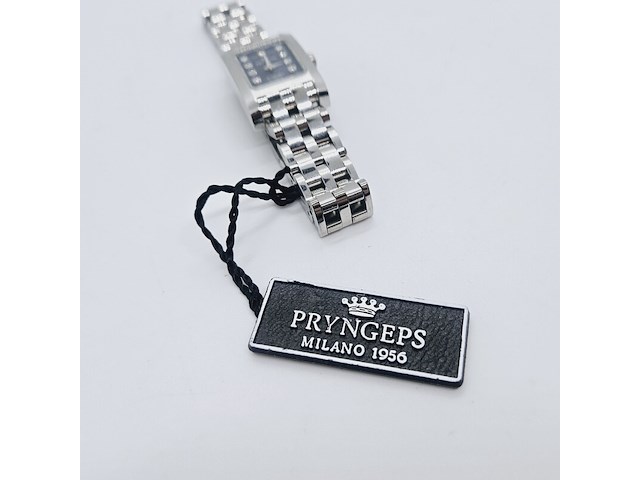 Pryngeps n flatline dameshorloge met diamanten - afbeelding 8 van  10