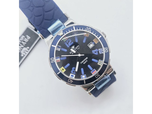 Pryngeps timonier navy herenhorloge - afbeelding 2 van  7
