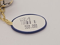 Pryngeps two-tone herenhorloge met golvende wijzerplaat - afbeelding 2 van  9