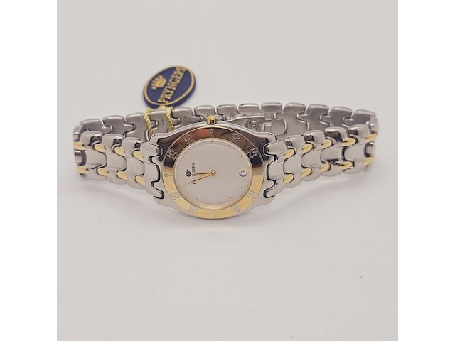 Pryngeps two-tone herenhorloge met golvende wijzerplaat - afbeelding 3 van  9