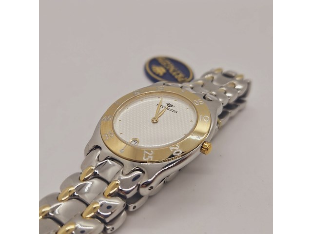 Pryngeps two-tone herenhorloge met golvende wijzerplaat - afbeelding 6 van  9