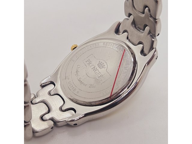 Pryngeps two-tone herenhorloge met golvende wijzerplaat - afbeelding 9 van  9