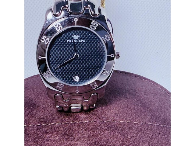 Pryngeps u121/a horloge met guilloche wijzerplaat - afbeelding 7 van  11