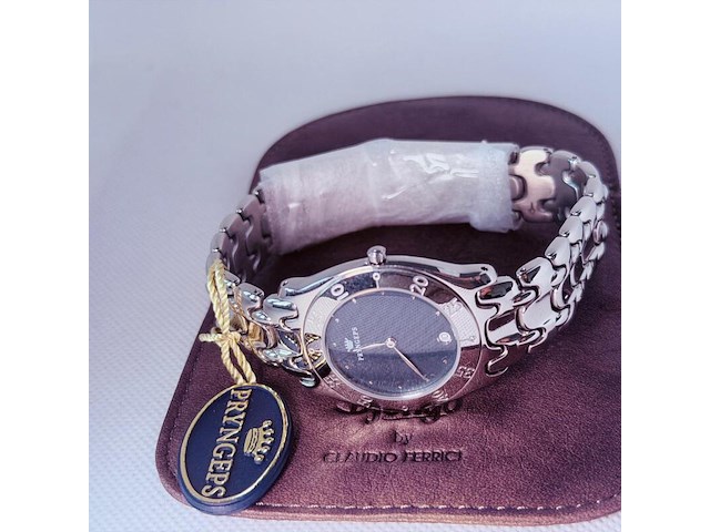 Pryngeps u121/a horloge met guilloche wijzerplaat - afbeelding 9 van  11