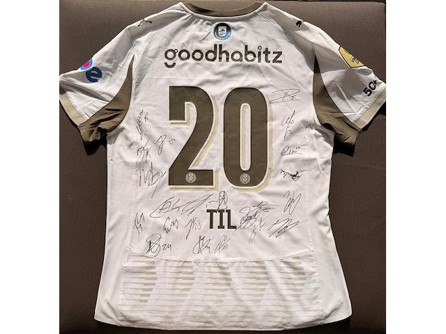 Psv-shirt gesigneerd door 22 spelers van het kampioensteam 2025-2026 - afbeelding 1 van  5