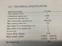 Pt - 2025 - pt410b - gecombineerde vlakvandiktebank - afbeelding 6 van  6