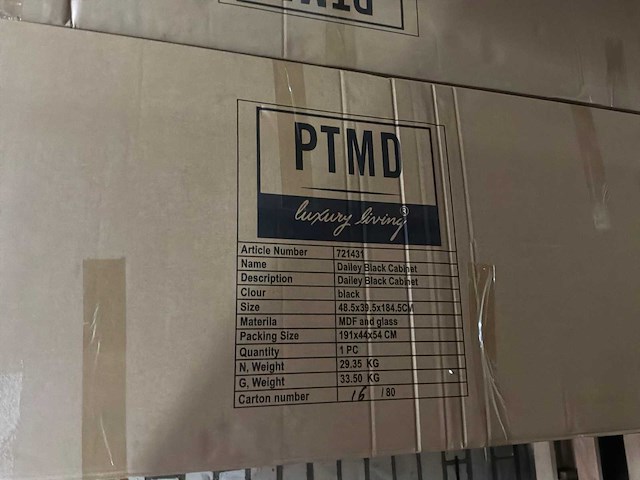 Ptmd dailey black houten kast - afbeelding 2 van  8