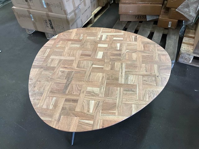 Ptmd fieron natuurlijke houten salontafel - afbeelding 9 van  10