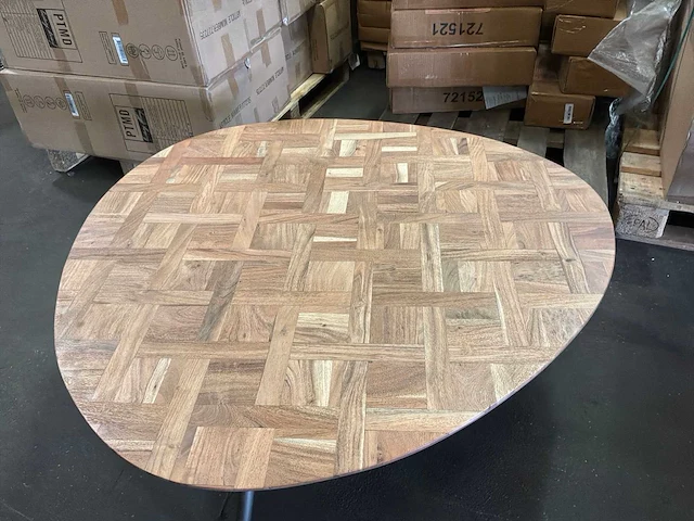 Ptmd fieron natuurlijke houten salontafel - afbeelding 6 van  9