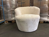 Ptmd grasa white fiore stoffen fauteuil - afbeelding 5 van  10