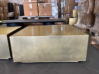 Ptmd irvy gold ijzeren salontafel set van 2 - afbeelding 5 van  11