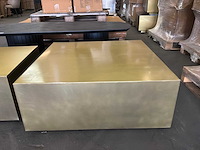 Ptmd irvy gold ijzeren salontafel set van 2 - afbeelding 6 van  11