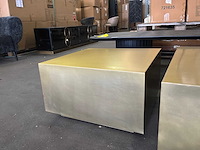 Ptmd irvy gold ijzeren salontafel set van 2 - afbeelding 10 van  11