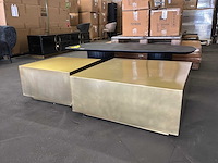 Ptmd irvy gold ijzeren salontafel set van 2