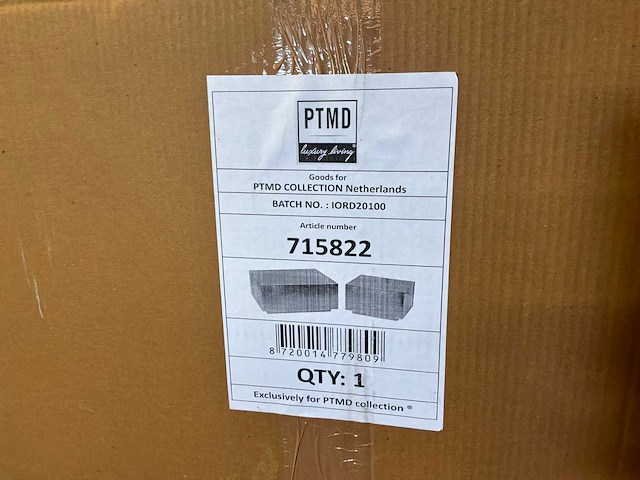 Ptmd irvy gold ijzeren salontafel set van 2 - afbeelding 8 van  8